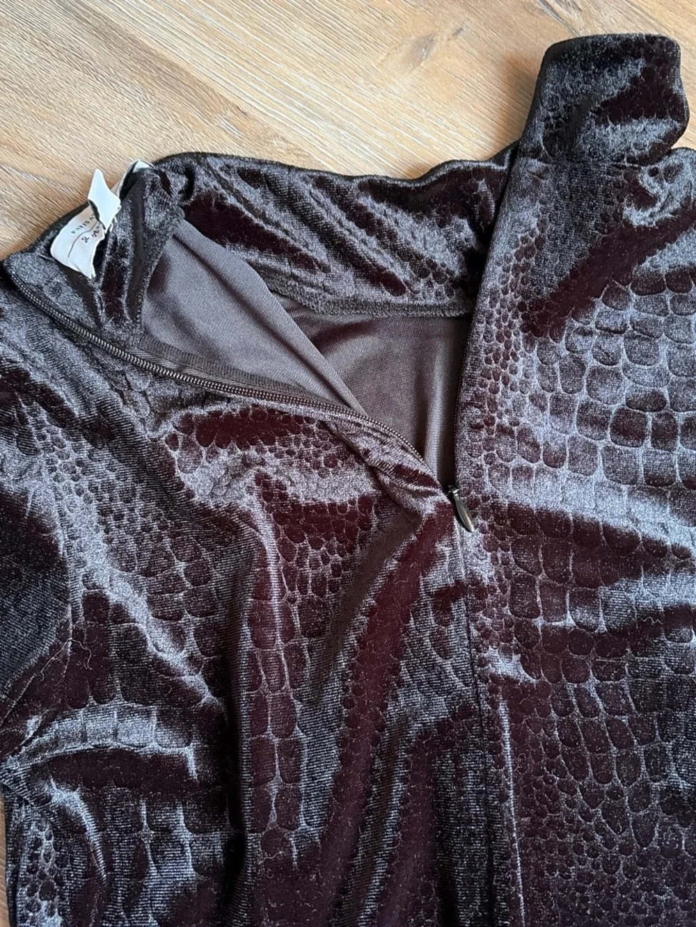 & Other Stories velvet black blouse